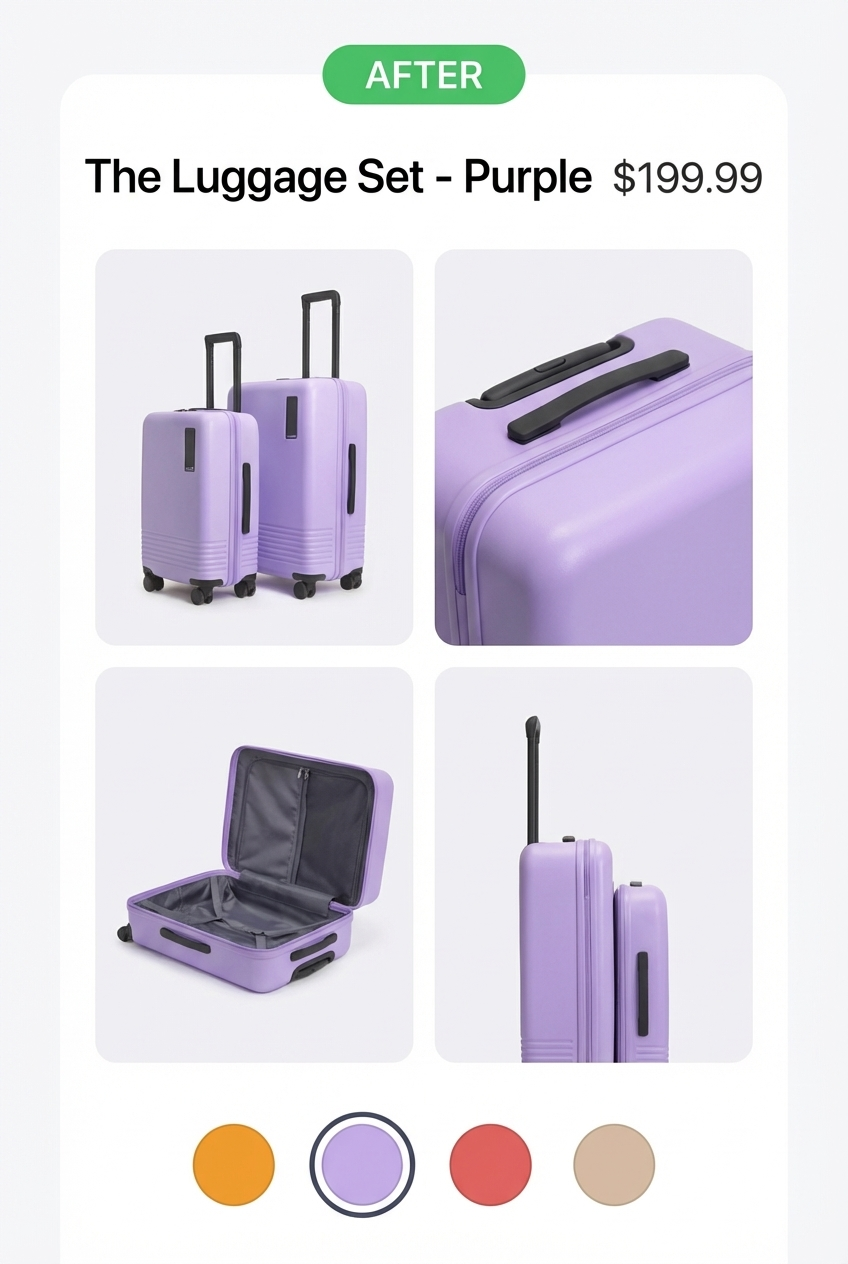 After gg Variant Images — only relevant images shown for the selected variant